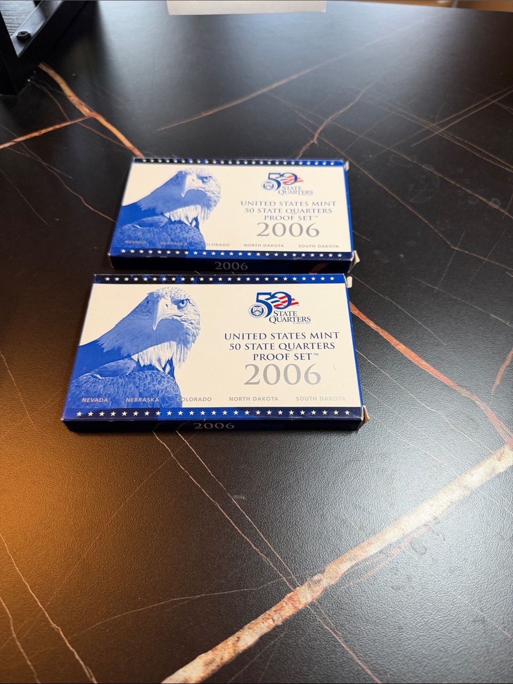United States Mint 2006 50 State Quarters Proof Set - Blue White